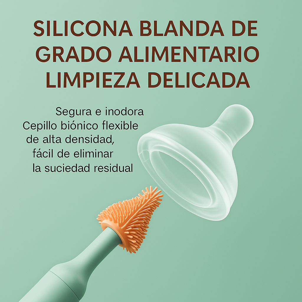 Limpieza inteligente y rápida para biberones