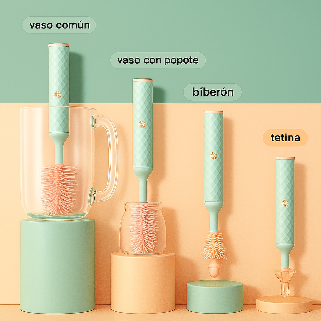 Limpieza inteligente y rápida para biberones