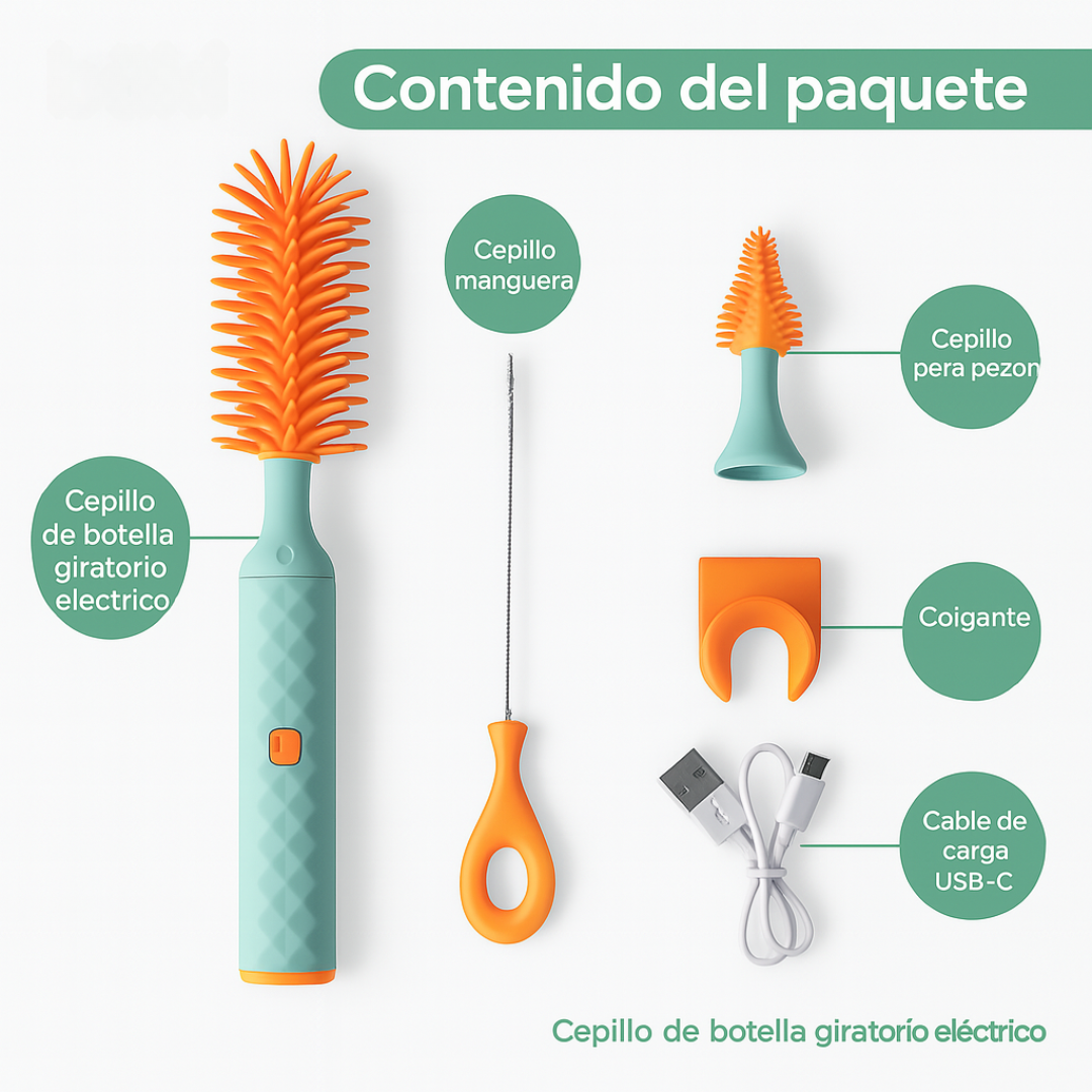 Limpieza inteligente y rápida para biberones