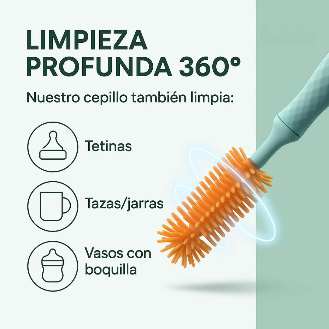 Limpieza inteligente y rápida para biberones
